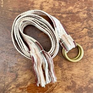 Madewell Woven Belt with Brass Ring